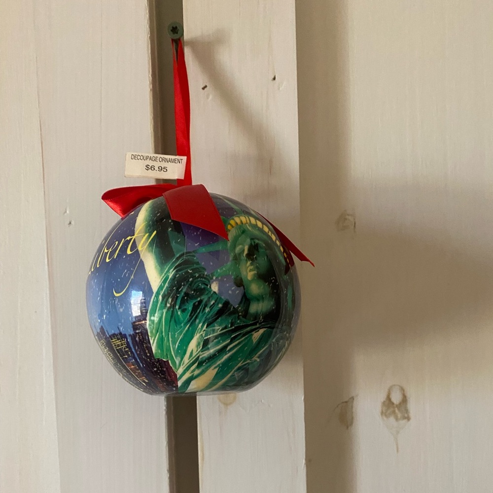Lady Liberty Christmas Ornament